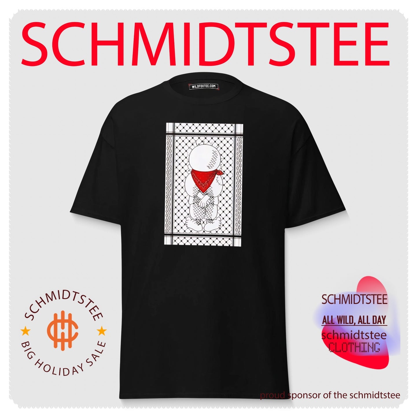 Renaud Palestine Character illustration shirt