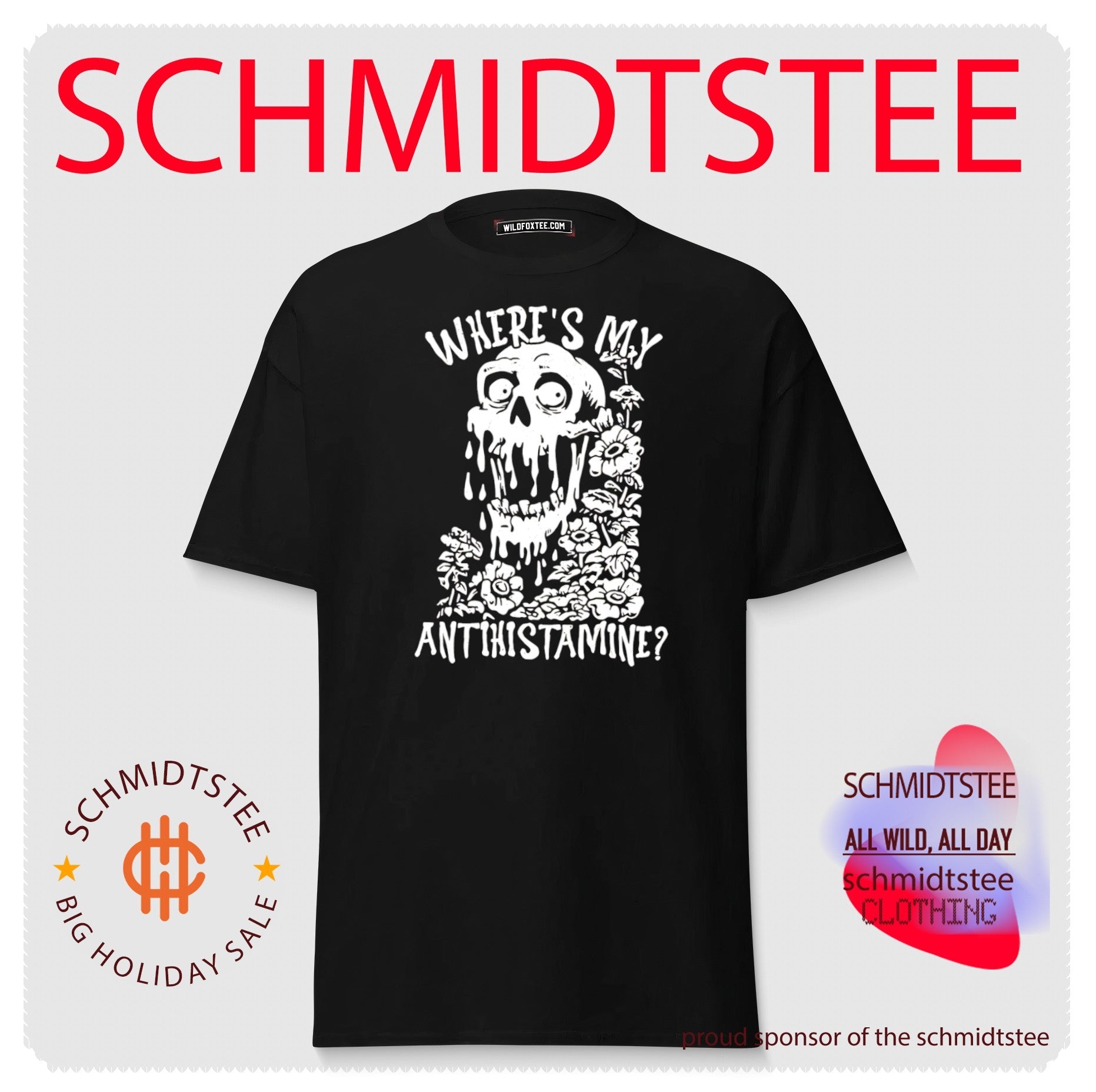Skull where’s my antihistamine shirt