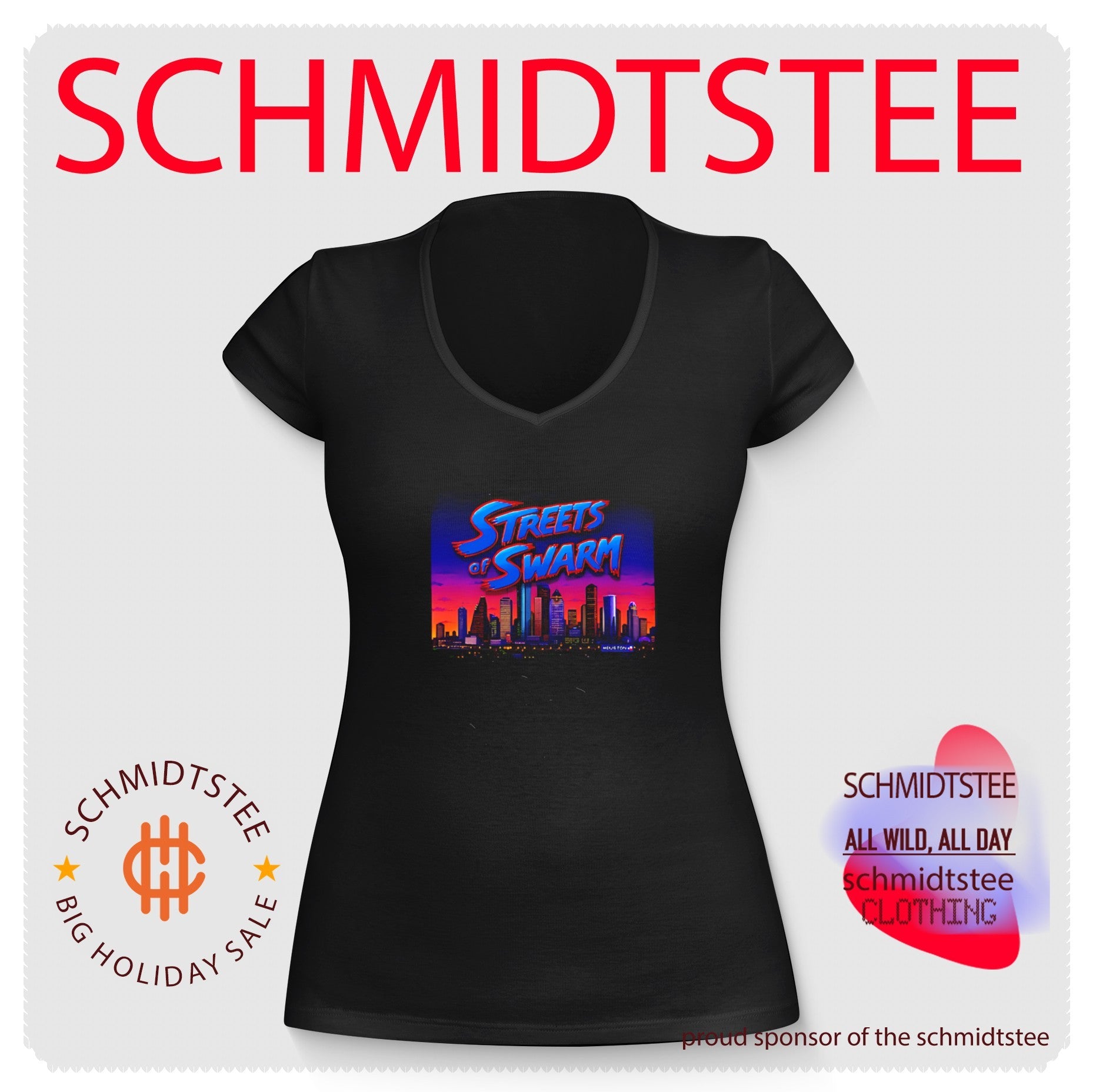 Streets of Swarm Houston Texans Arcade Skyline shirt