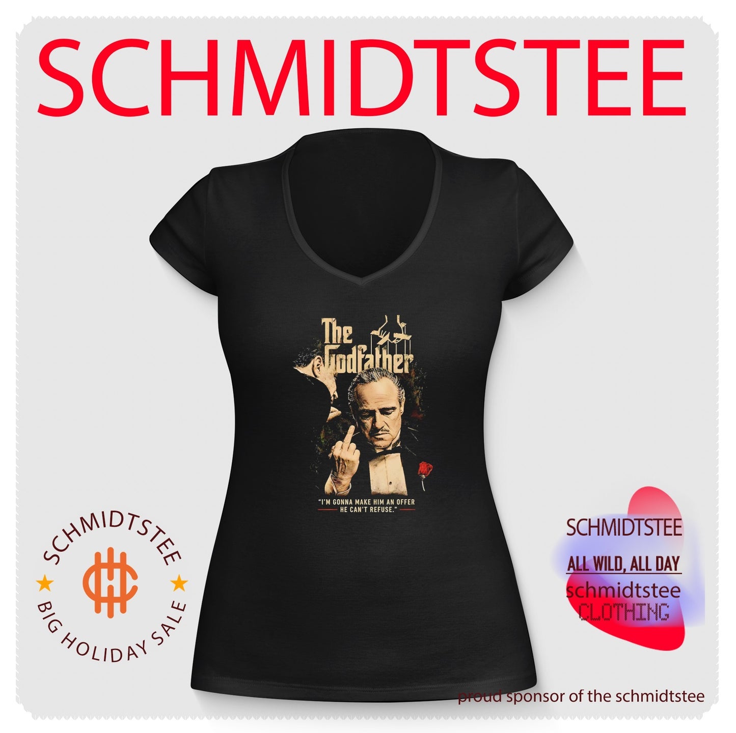 The Godfather Don Corleone middle finger shirt