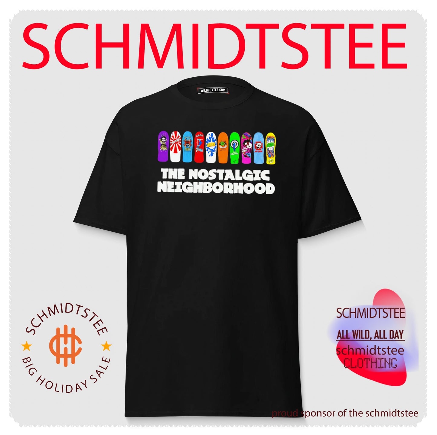 The Nostalgic Neighborhood Skateboard Deck shirt