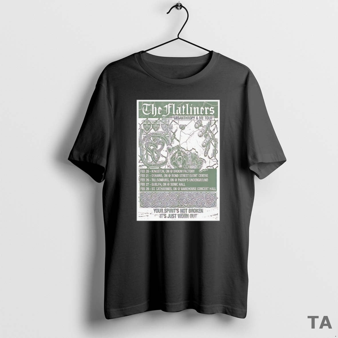 Top The Flatliners Misanthropy And Me Tour 2026 T Shirt Sweater