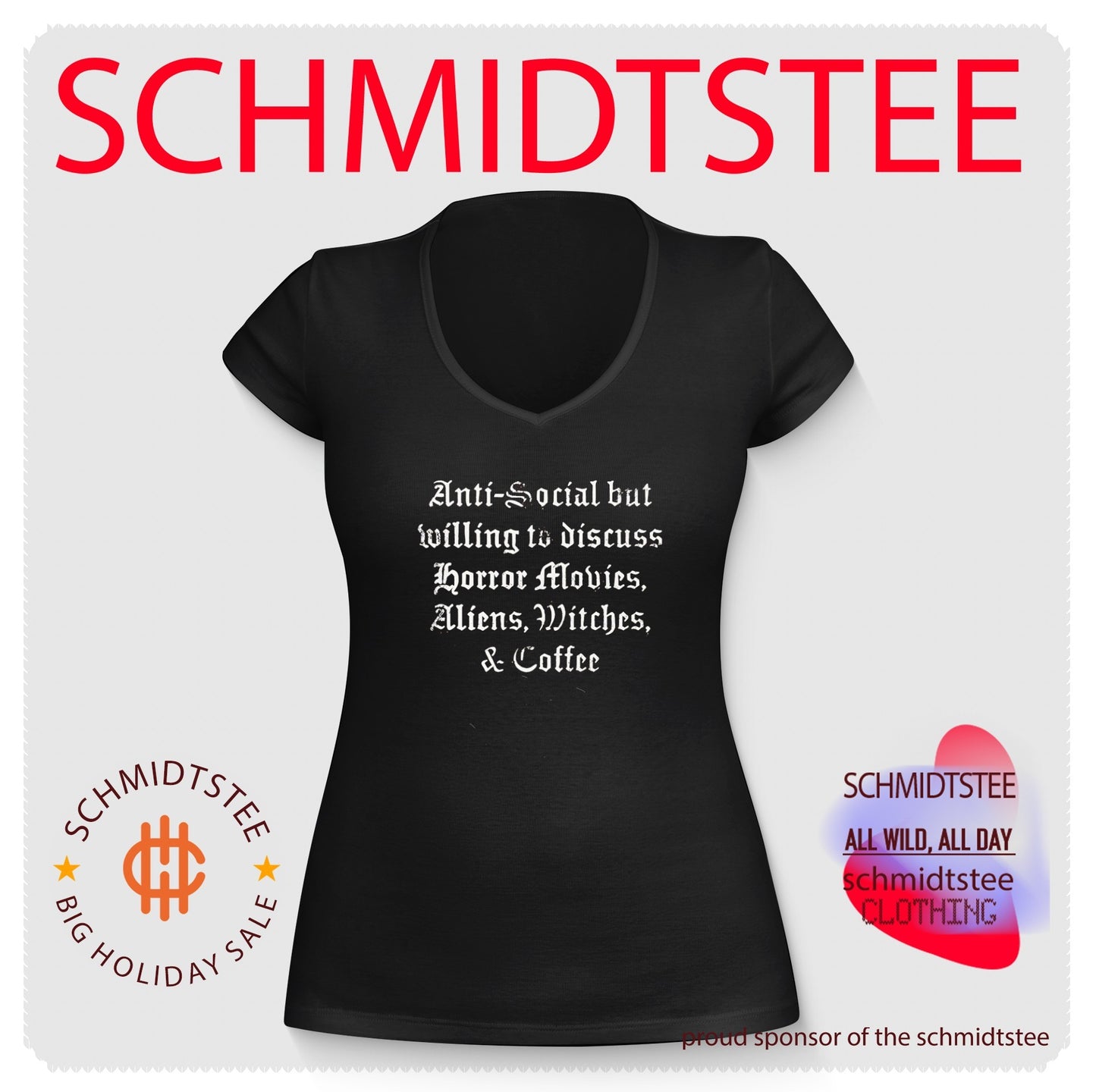 Anti-Social but willing to discuss Horror Shirt