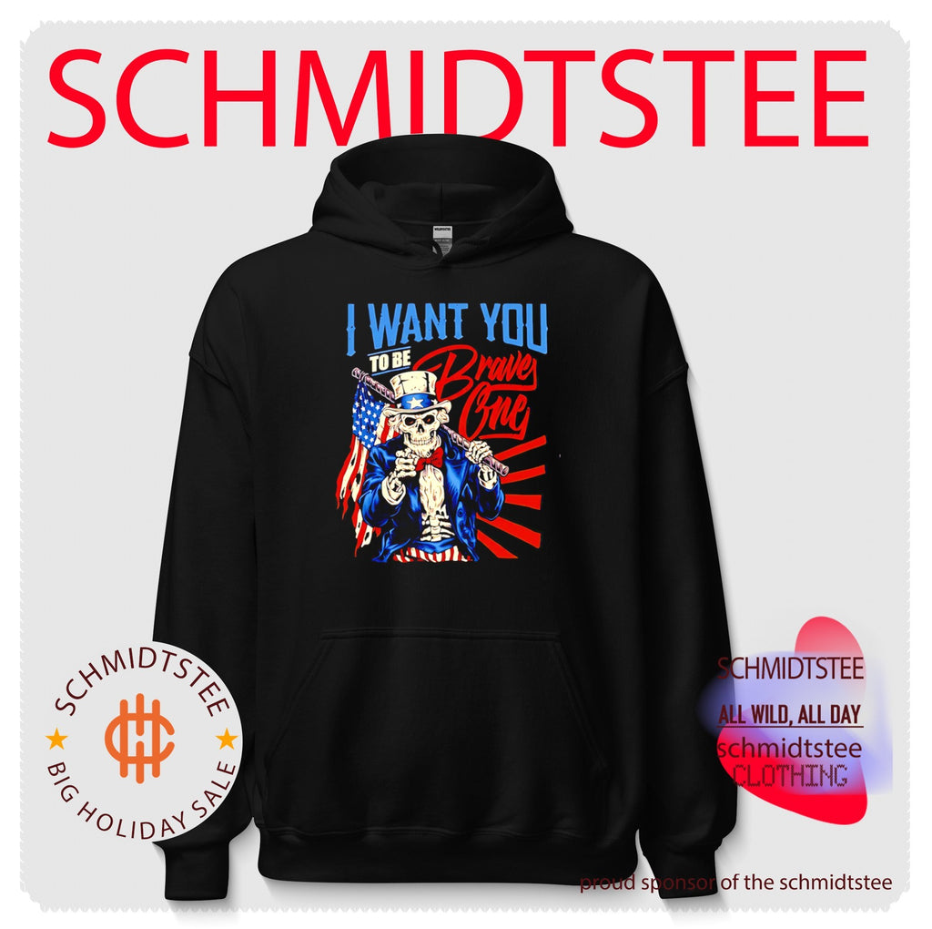 Uncle Sam Skeleton I want you to be brave one shirt