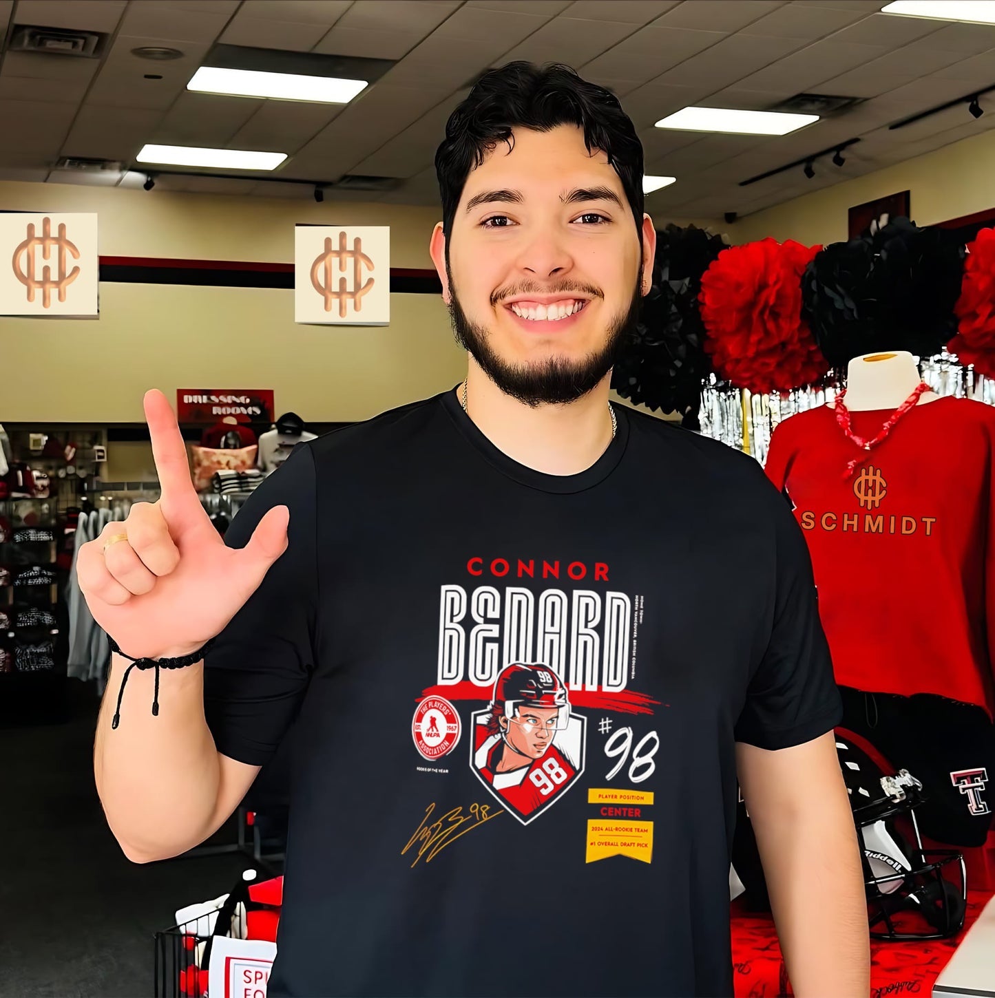 Connor Bedard Chicago Blackhawks Player Spotlight Name & Number shirt