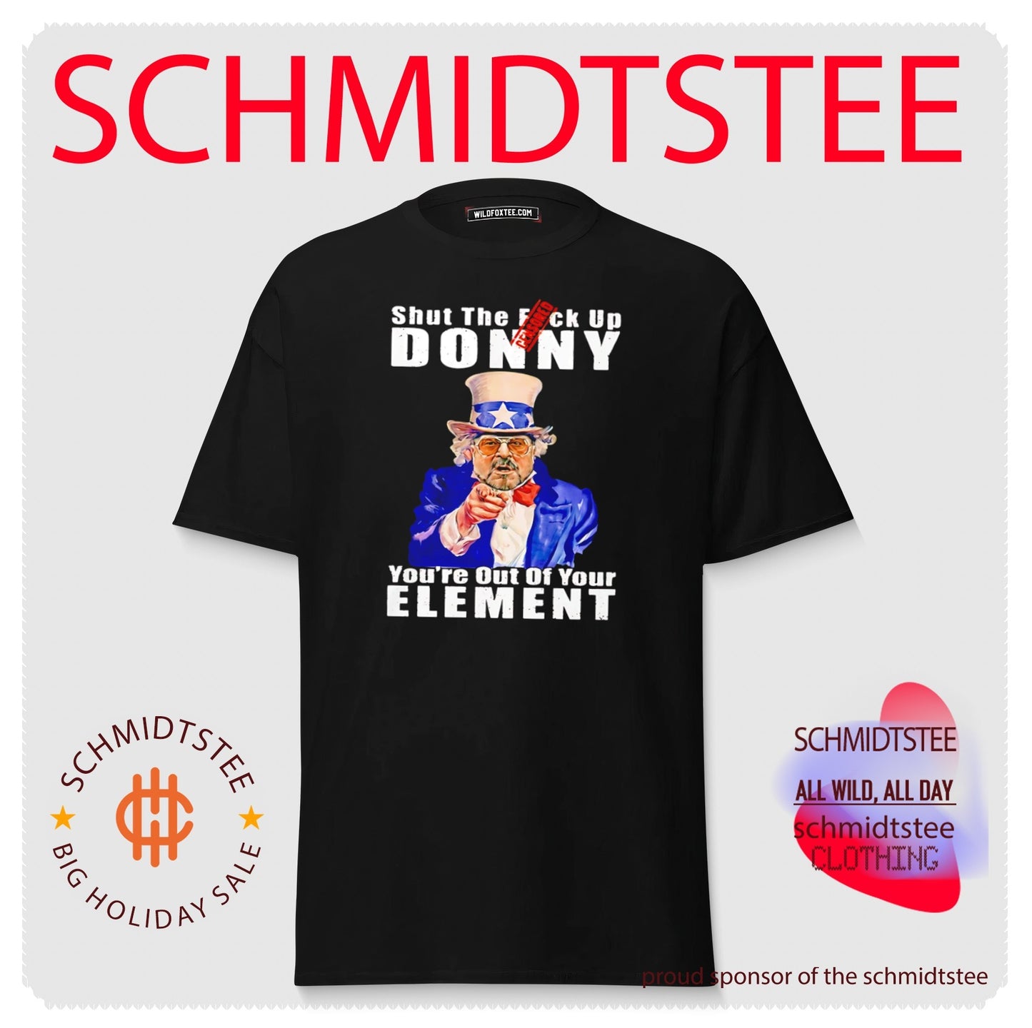 Walter Sobchak Shut The Fuck Up Donny Youre Out Of Your Element Anti Trump shirt