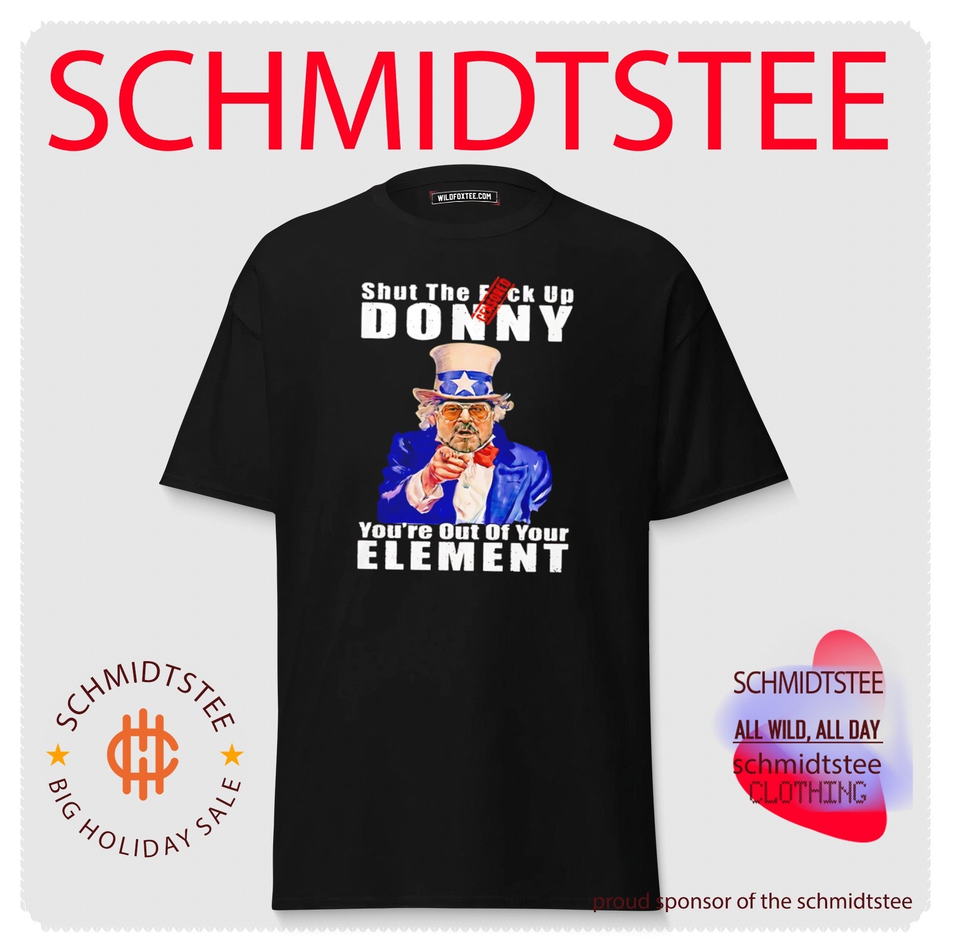 Walter Sobchak Shut The Fuck Up Donny Youre Out Of Your Element Anti Trump shirt