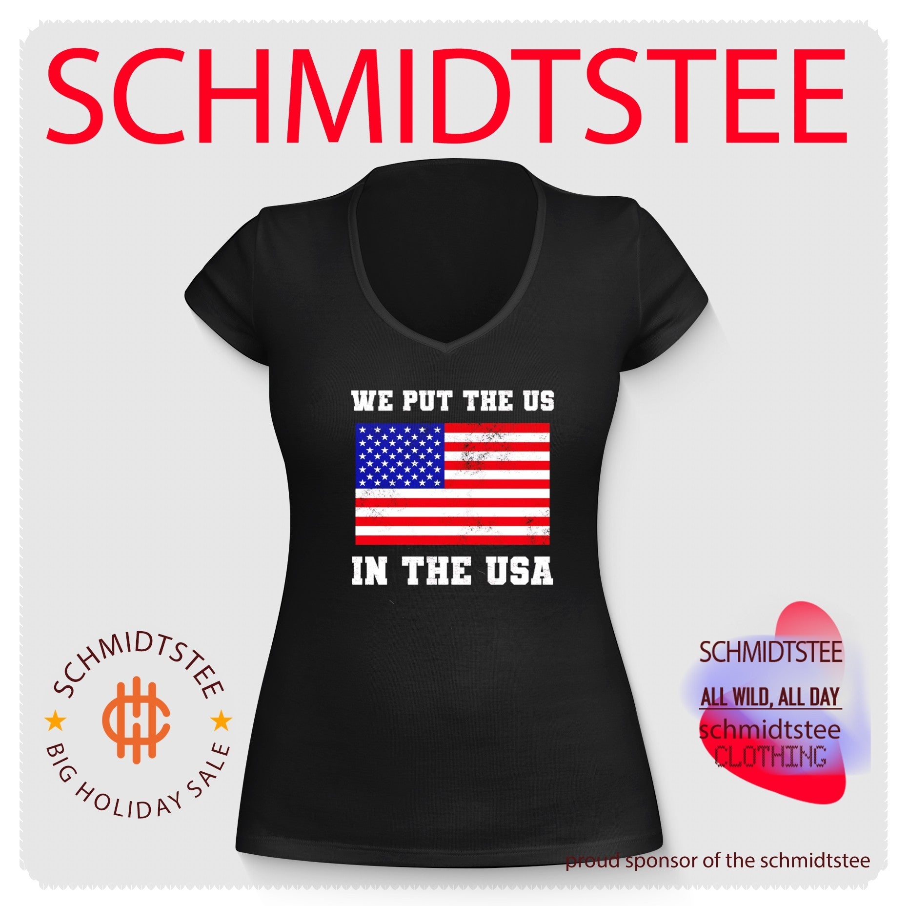 We Put the US in USA American Flag Patriotic shirt