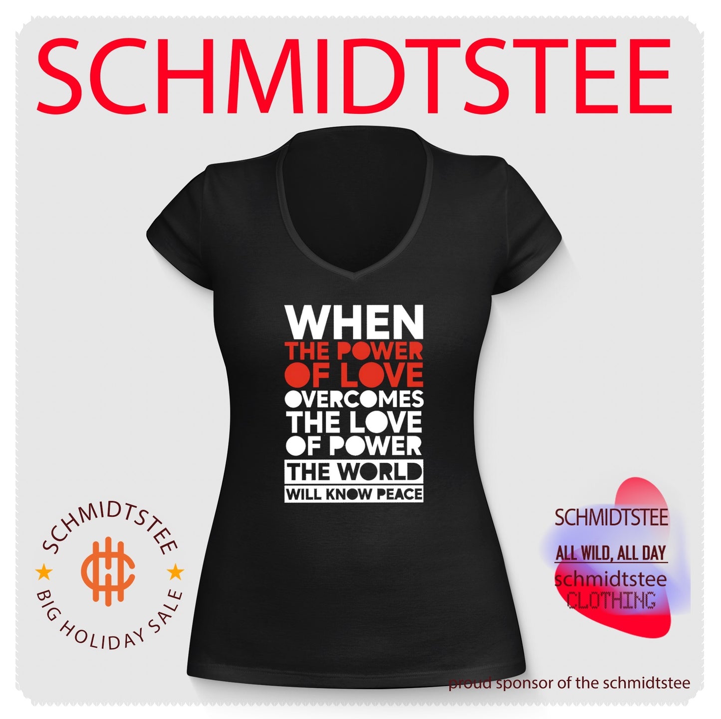 When the power of love overcomes the love of power the world will know peace shirt