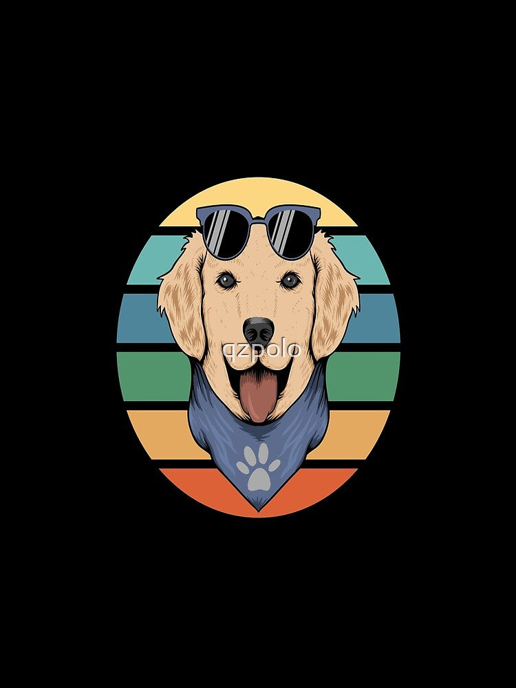 dog retro bandana vector illustration by qzpolo