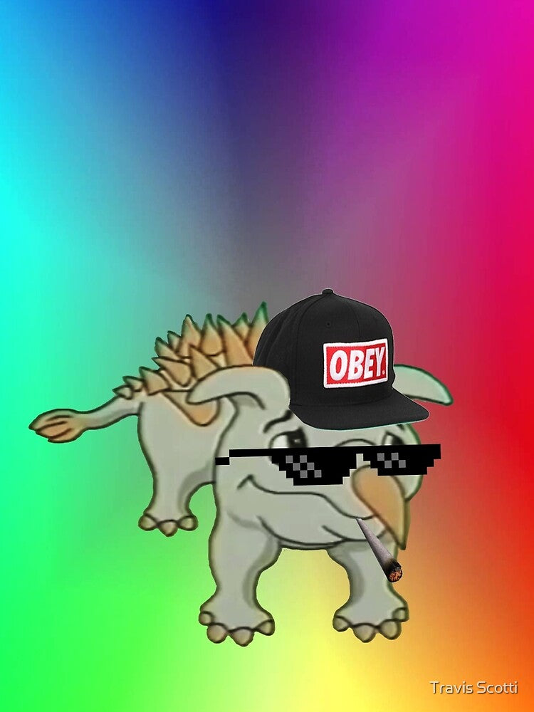 Dino Meme 420 Edition by Travis Scotti