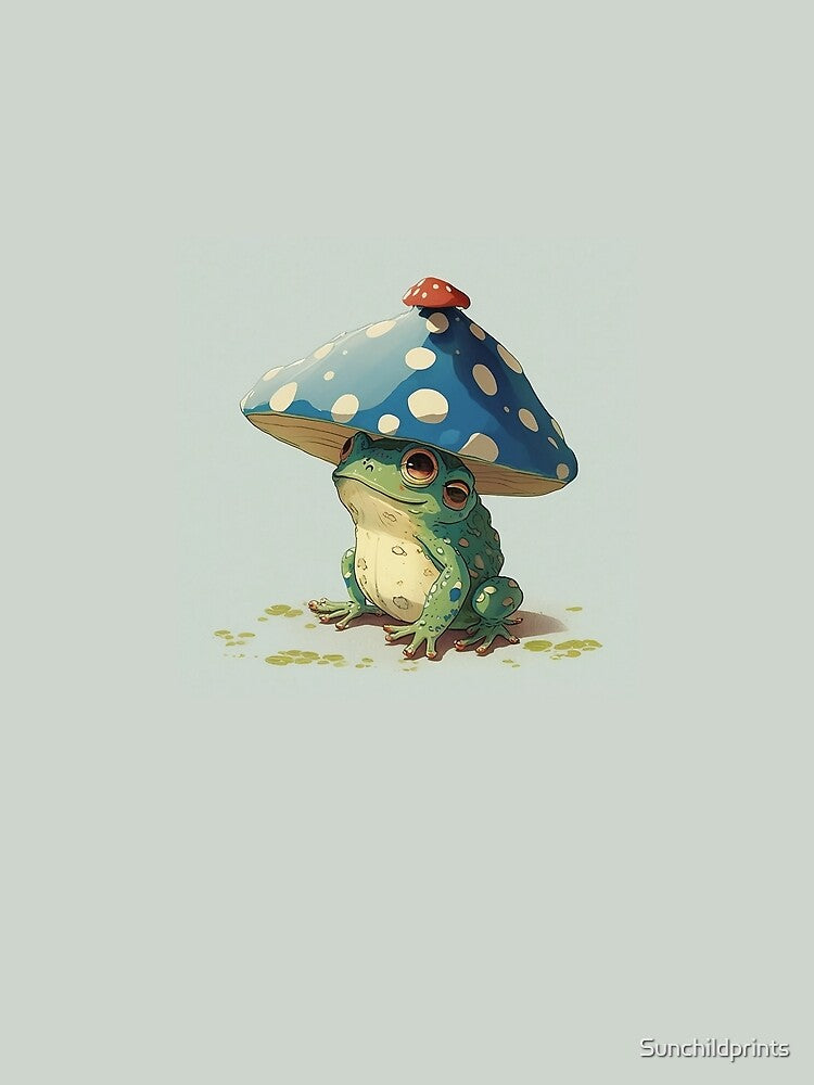forest fairy mushroom frog by Sunchildprints