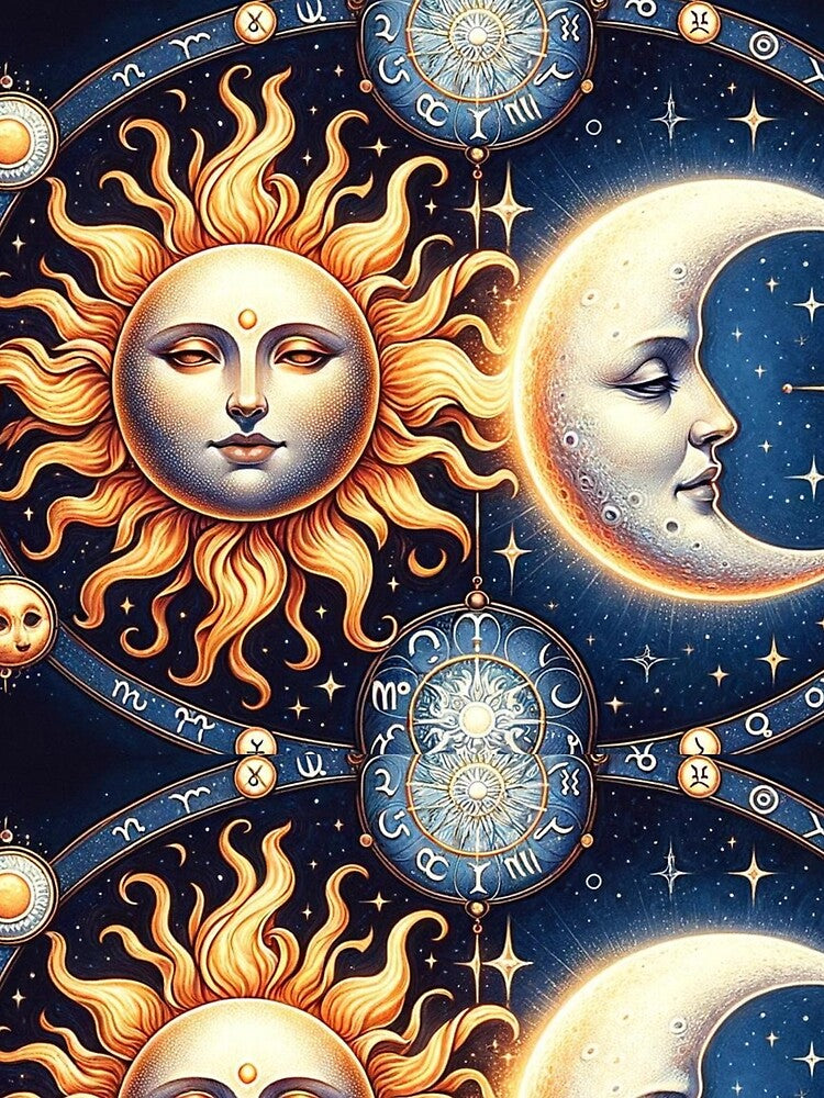 Celestial Sun and Moon by CartersDen