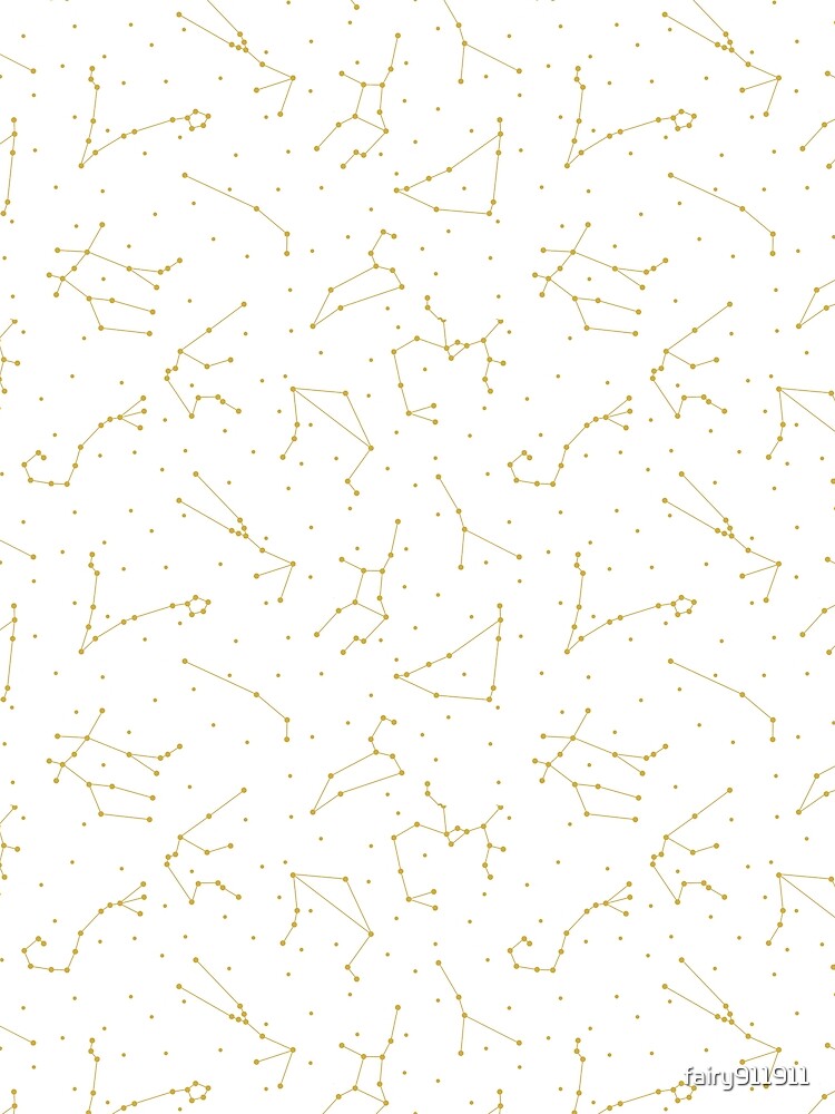 White and Gold Zodiac Constellations by fairy911911