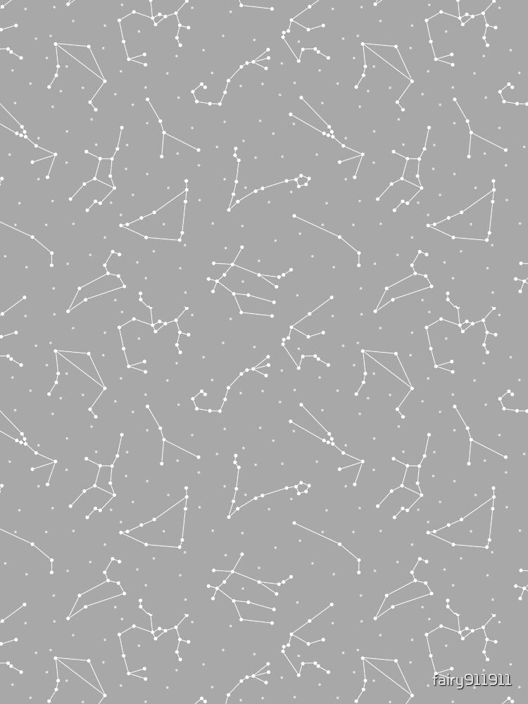 Gray and White Zodiac Constellations by fairy911911