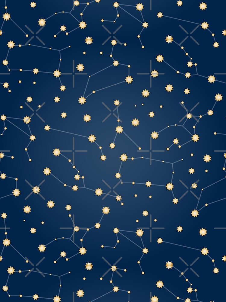Constellations Midnight Gold by OddPop