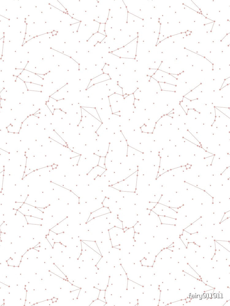 White and Pink Zodiac Constellations by fairy911911