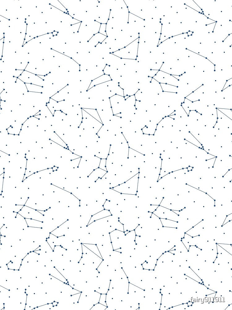 White and Navy Zodiac Constellations by fairy911911
