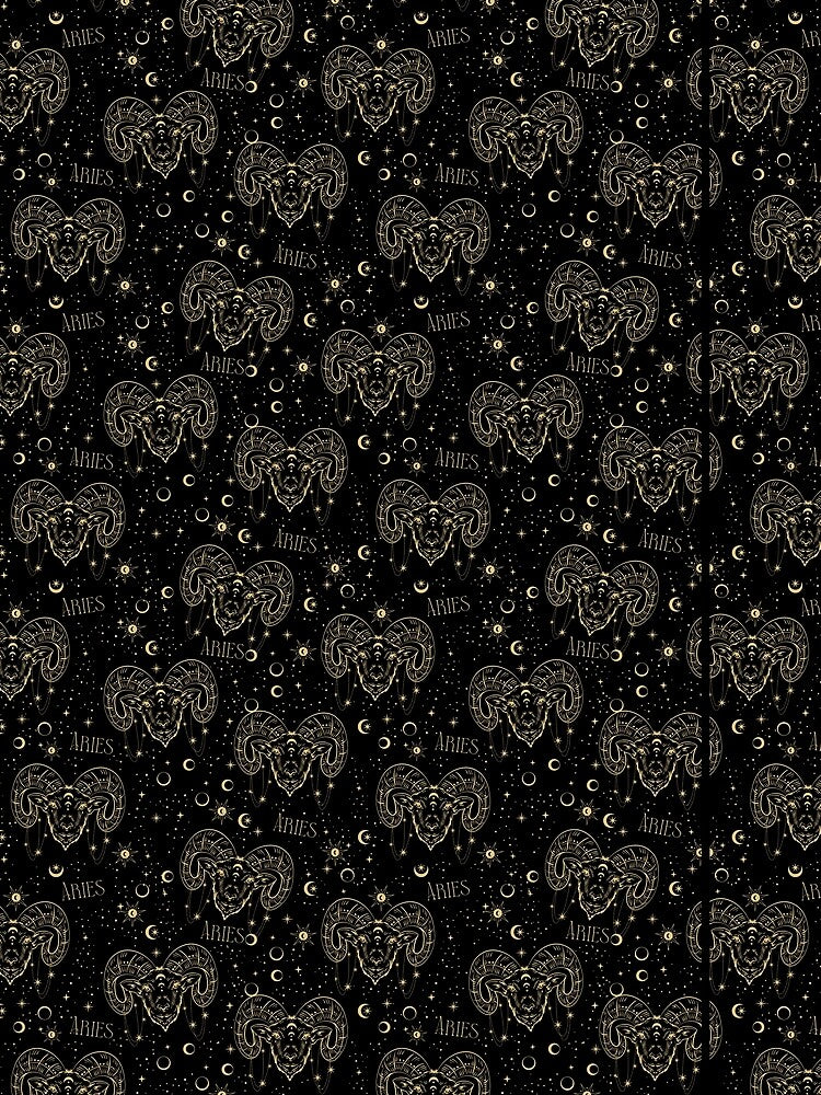 Aries Celestial Zodiac Pattern by bluesdesigns