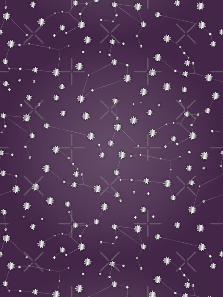 Constellations Aubergine Star by OddPop