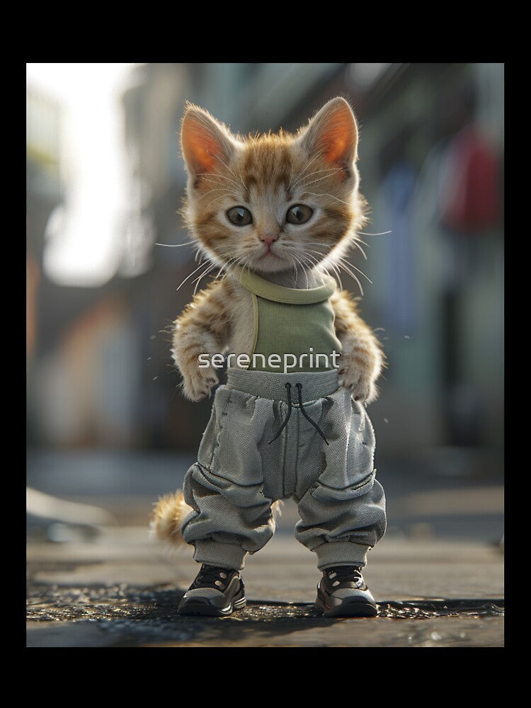 Cute sports cat meme by sereneprint