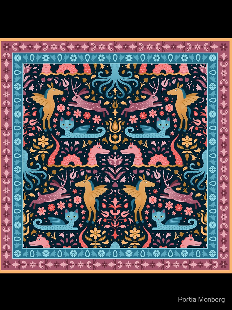 Cryptid Creatures: Kraken, Jackalope, Tatzelwurm, Nessie, Jersey Devil by Portia Monberg