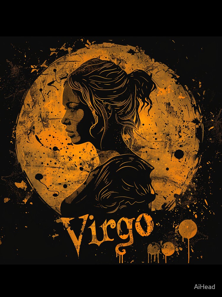 Grunge Style Virgo Zodiac Sign by AiHead