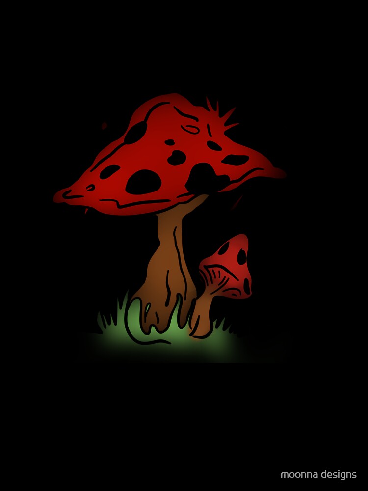 falling comets with mushroom by moonna designs