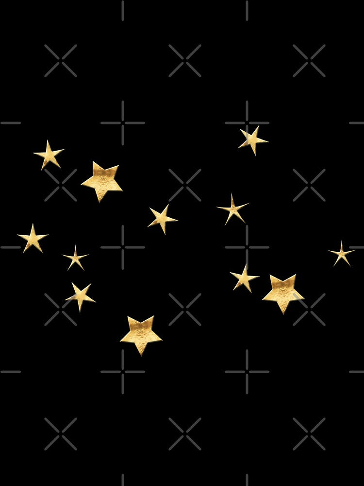 Virgo Golden Stars Constellation by Lelibeth