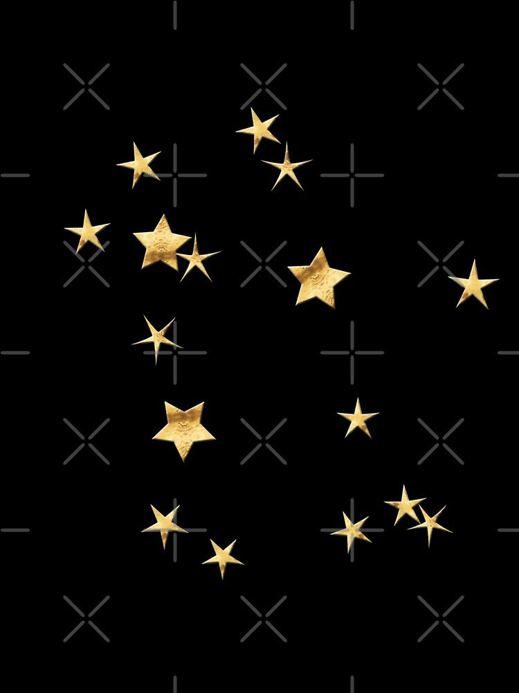 Gemini Golden Stars Constellation by Lelibeth