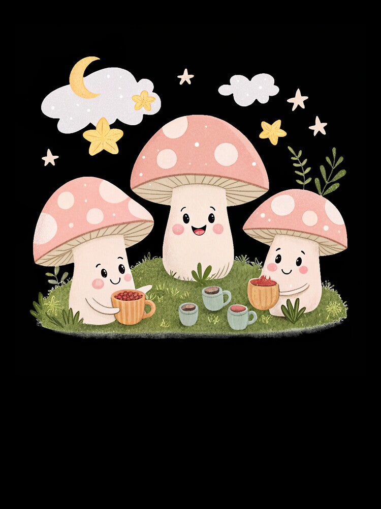 Mushroom Friends by Neural-canvas