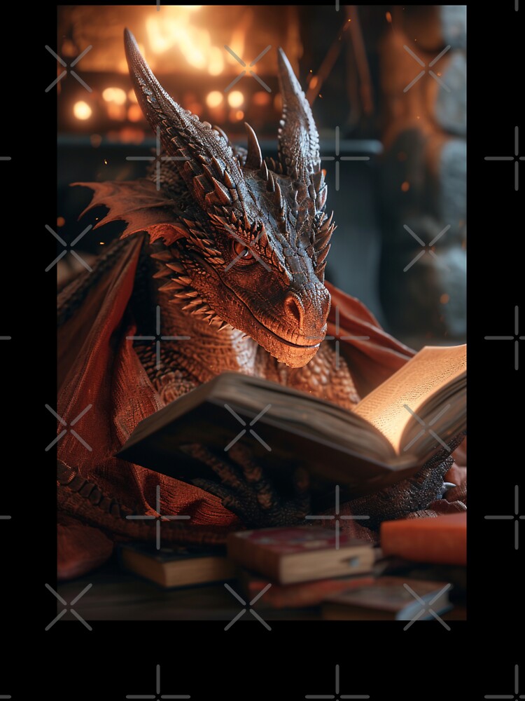 Funny Art Myth Fantasy Folklore Fire Dragon Relaxing C141-3 by MPCFICTION