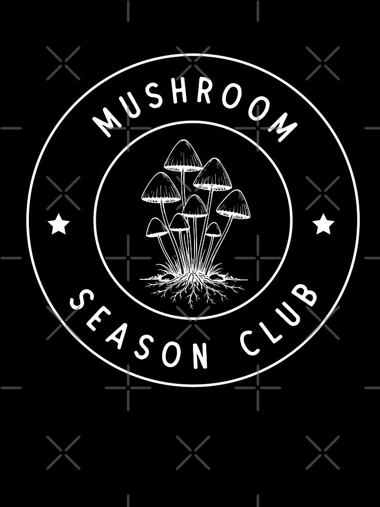 Mushroom Season Club Shirt – Wild Mushroom Forager Design for Mycology Lovers by Identity Club Co