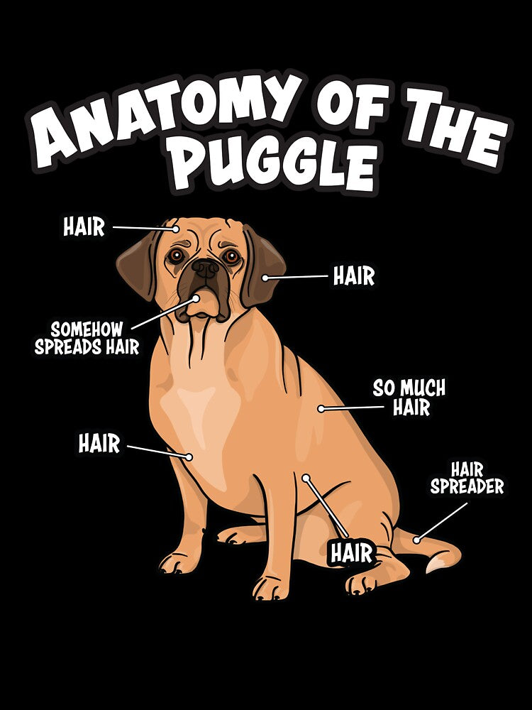 Anatomy Of A Puggle Funny Dog Lover by JessieJune