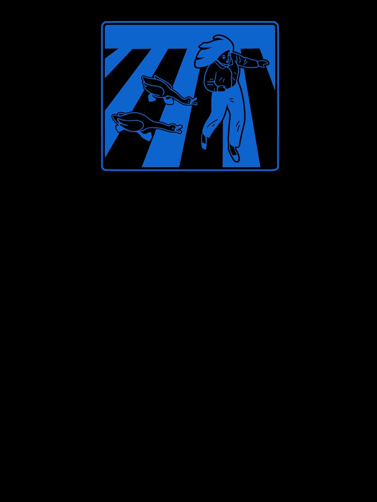 Funny goose, peace was never an option meme in blue ink by martodesign