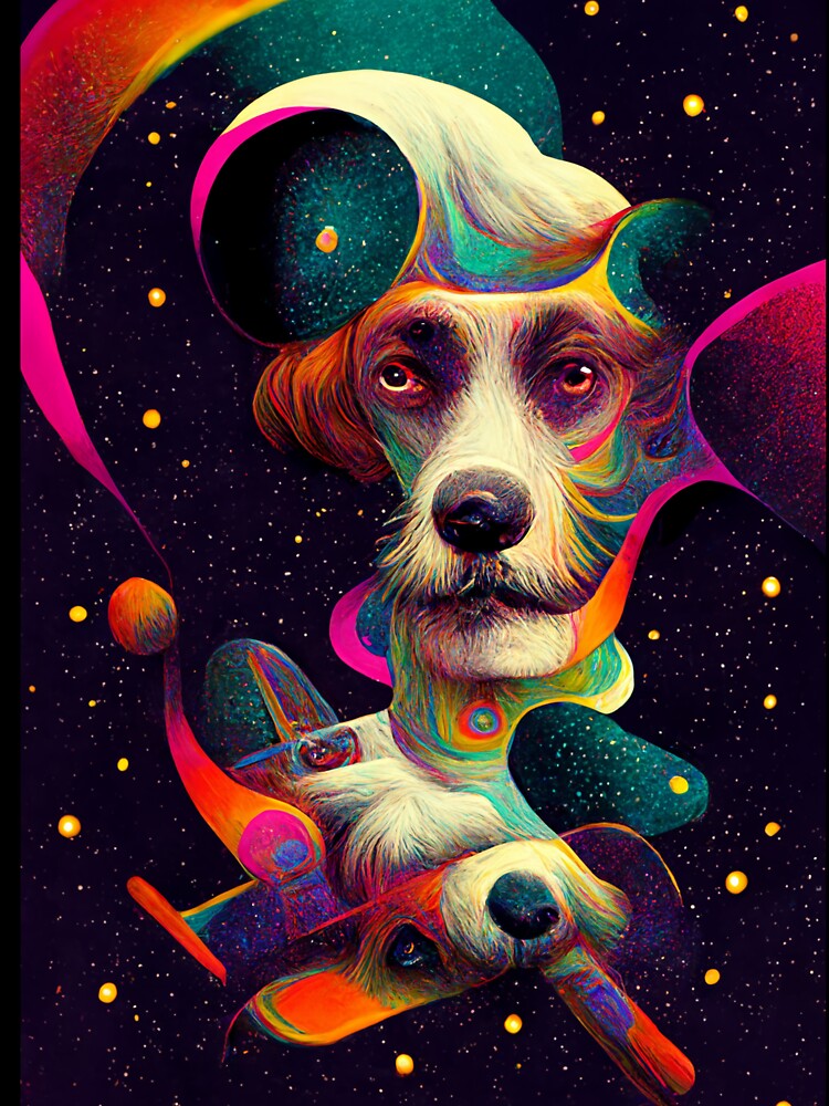 Dog in Space by deificusArt