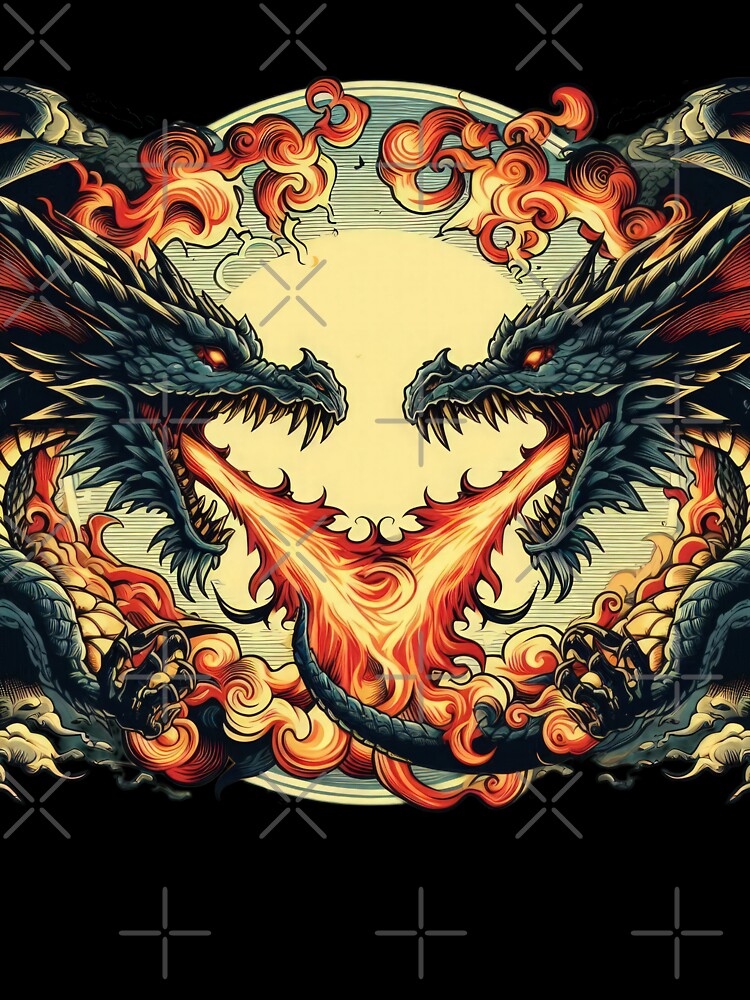 two Fire dragon by Expressions-Sel