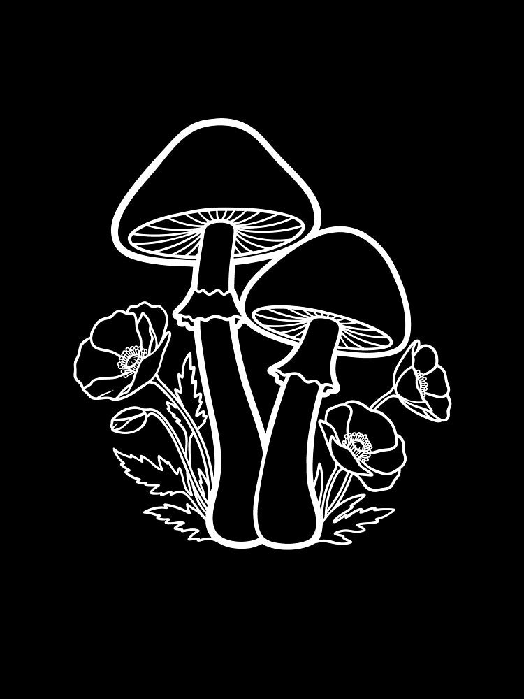Mystical Mushroom and Wildflower Forest Design by ArtPer-design