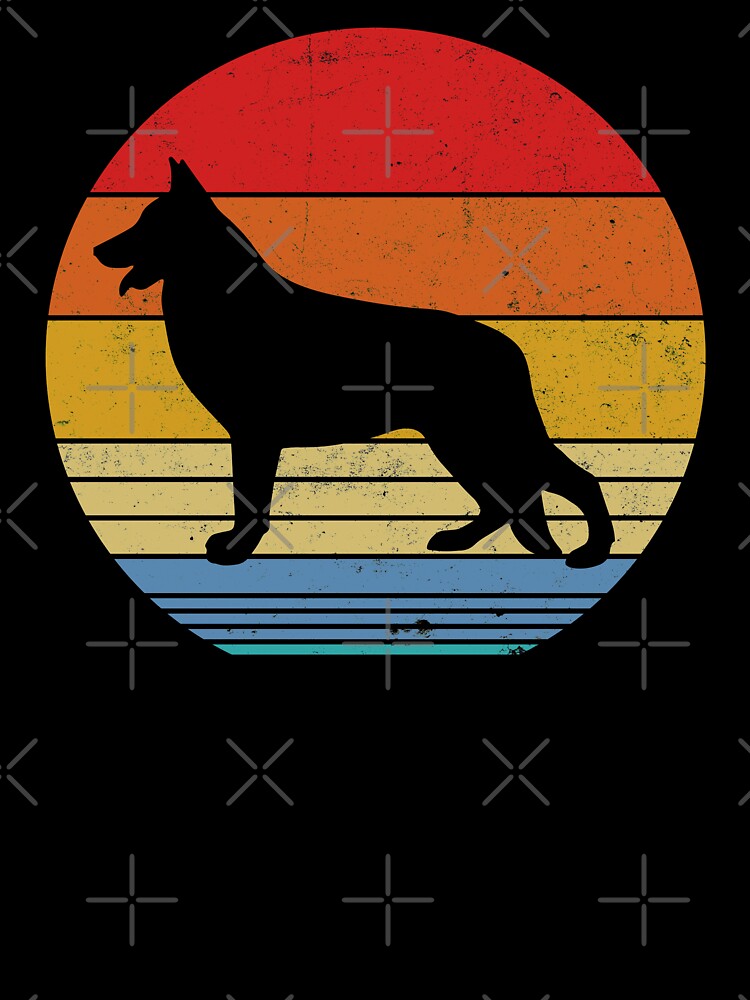German Shepherd Dog Retro by playloud