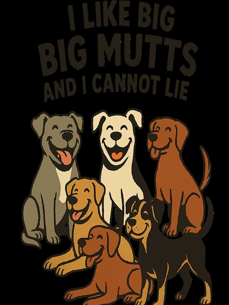 Big Mutts, Big Love – Funny Dog Lover Design by AbstractAnom