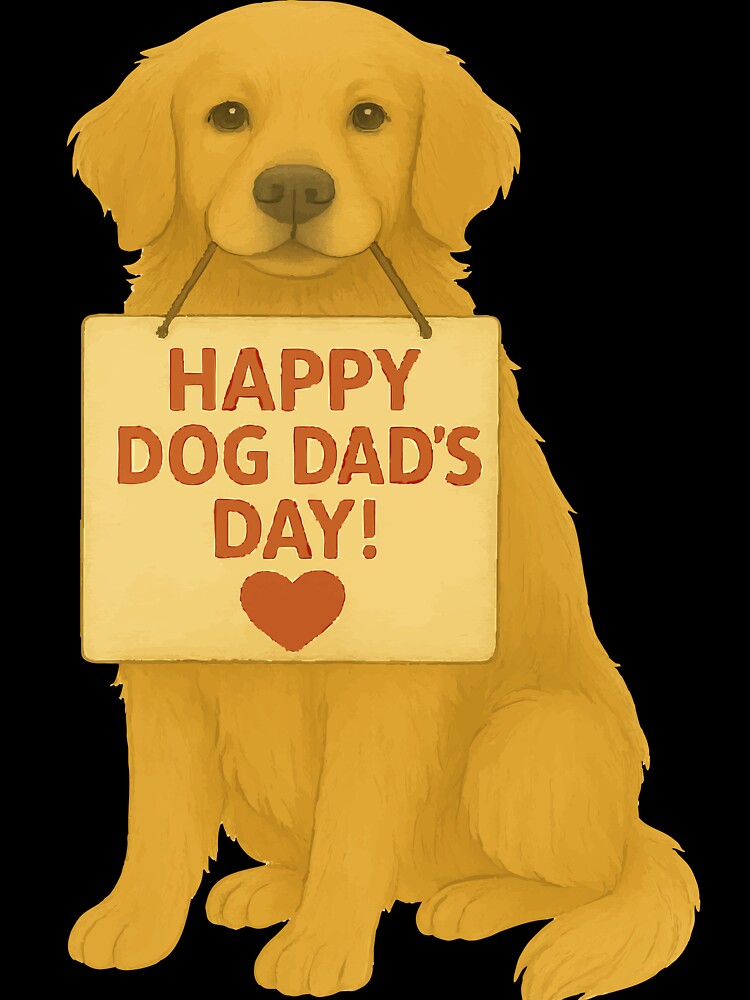 Golden Retriever Love: Happy Dog Dad’s Day! by AbstractAnom