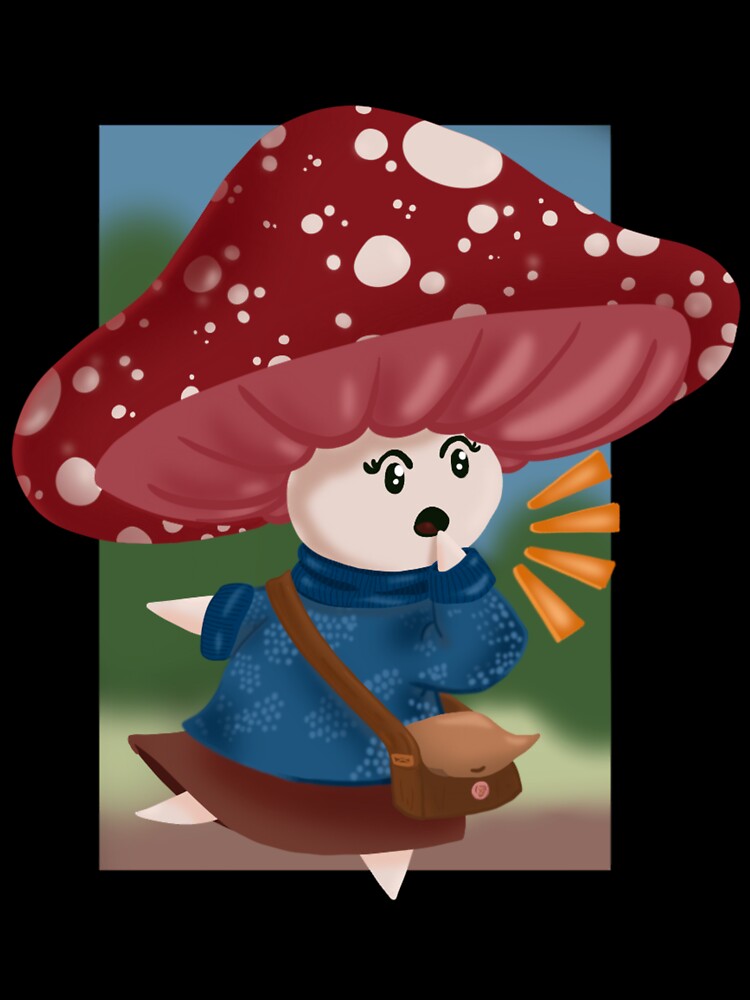 Surprised Mushroom Girl by EurynomeArt