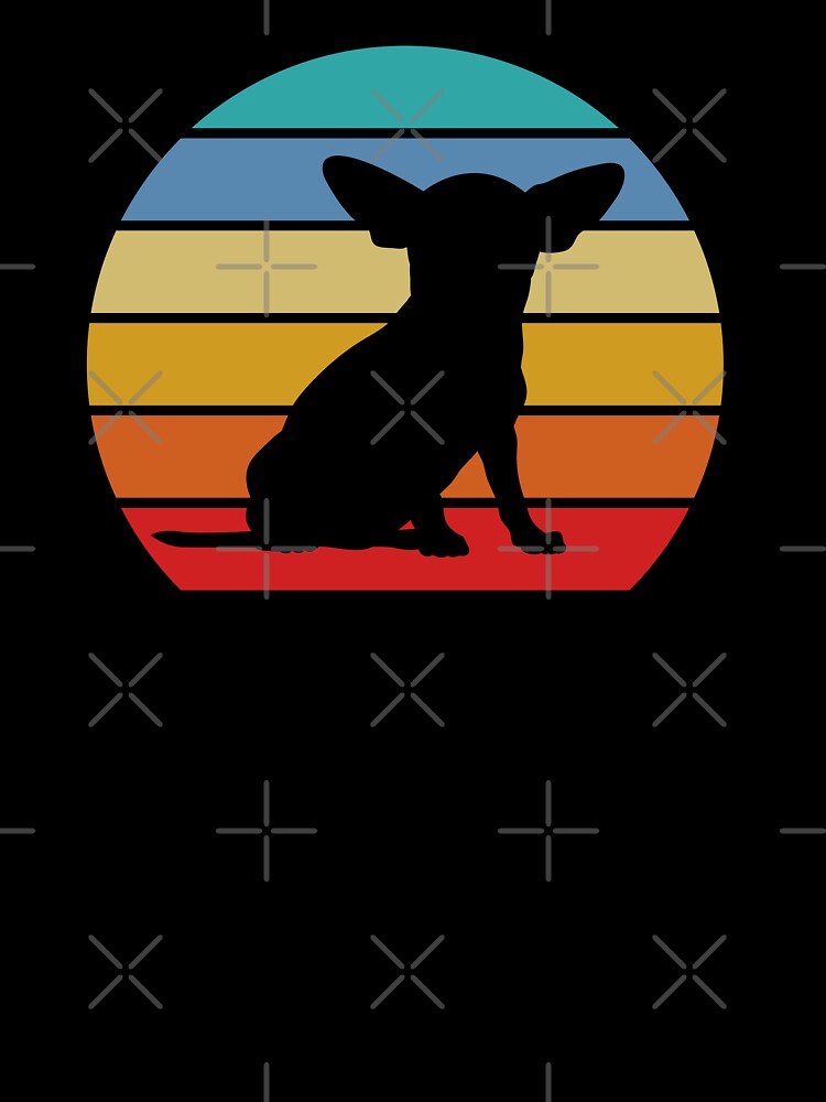 Chihuahua Dog Retro Sunset by playloud