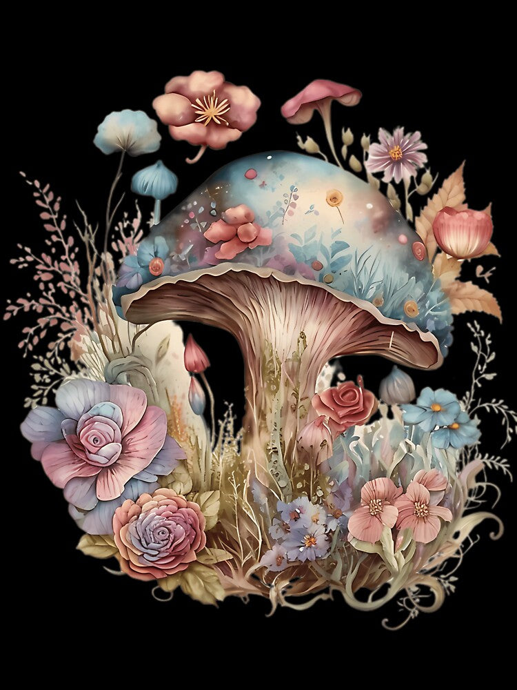 Floral Mushroom Garden by sielmadahurud