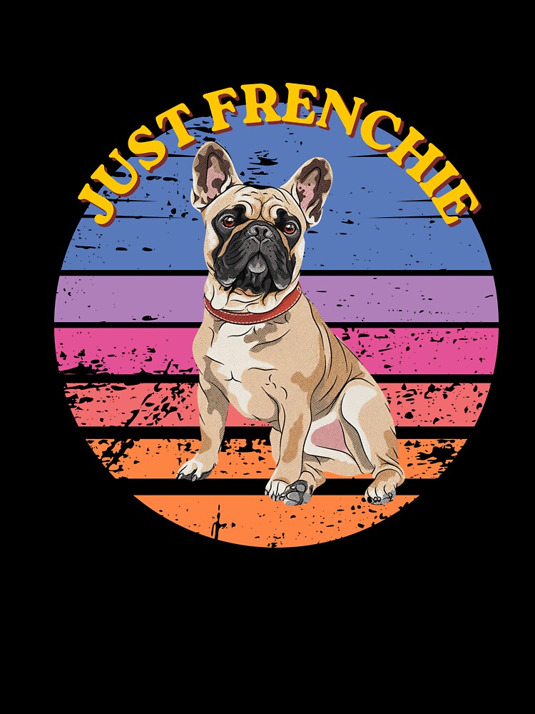 Vintage Retro French Bulldog - Just Frenchie by Gapanaart