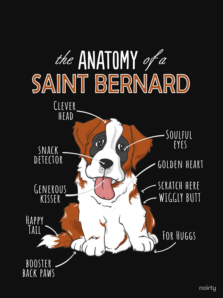 The Anatomy Of A Saint Bernard - Funny Dog by noirty
