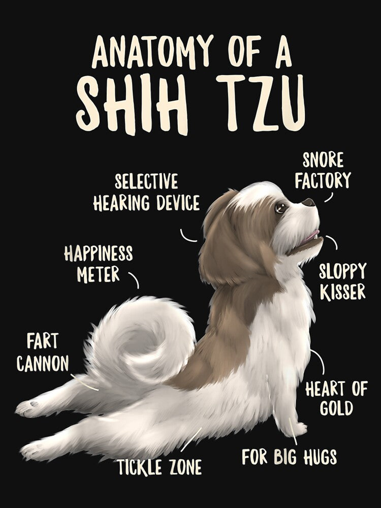 Anatomy Shih Puppy Owner Funny Cute by dominique235