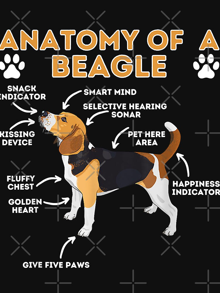 Anatomy Of A Beagle - Funny Beagle Dog Lover Pet Owner by Yaw23123