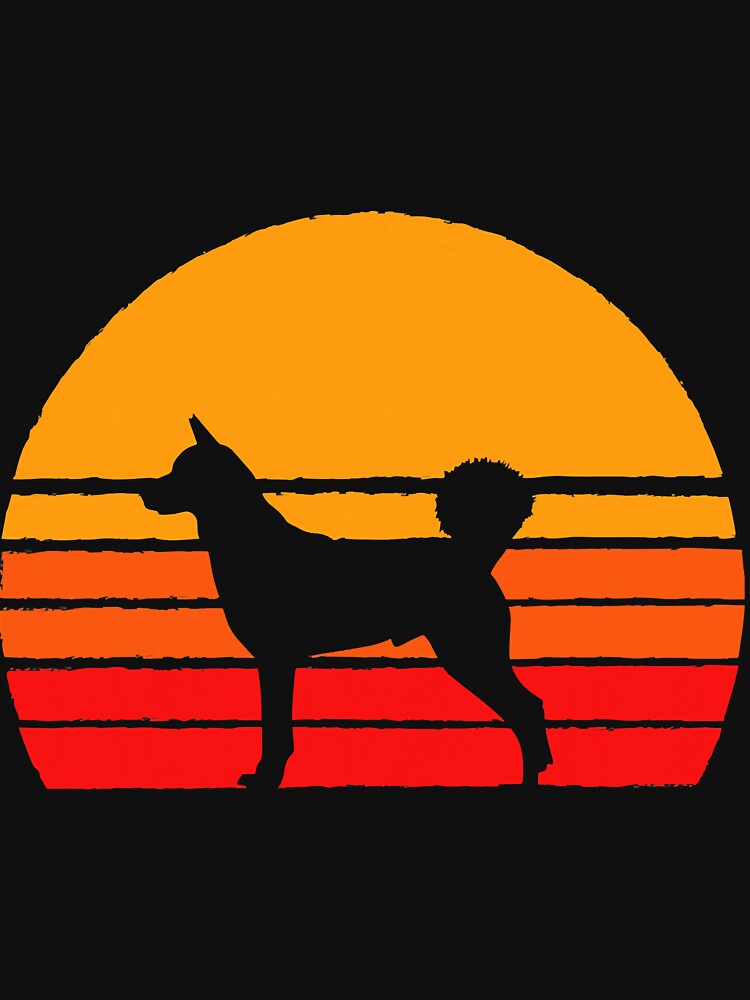 Husky Sunset - Retro Dogs by HenningMadsen