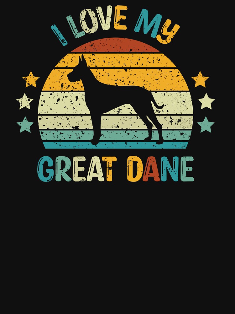 I Love My Great Dane Dog Owner Pet Lover by StickChic